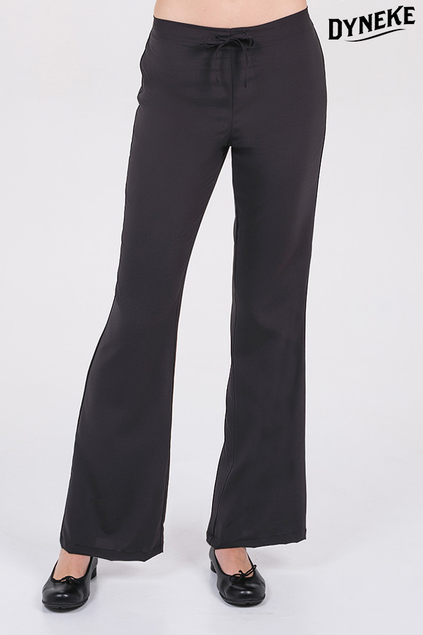 Pantalón negro elástico acampanado