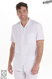 Chaqueta hombre microfibra elástica blanca