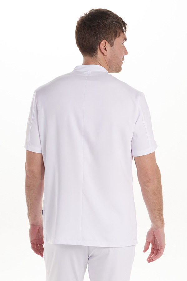 Chaqueta hombre microfibra elástica blanca 1