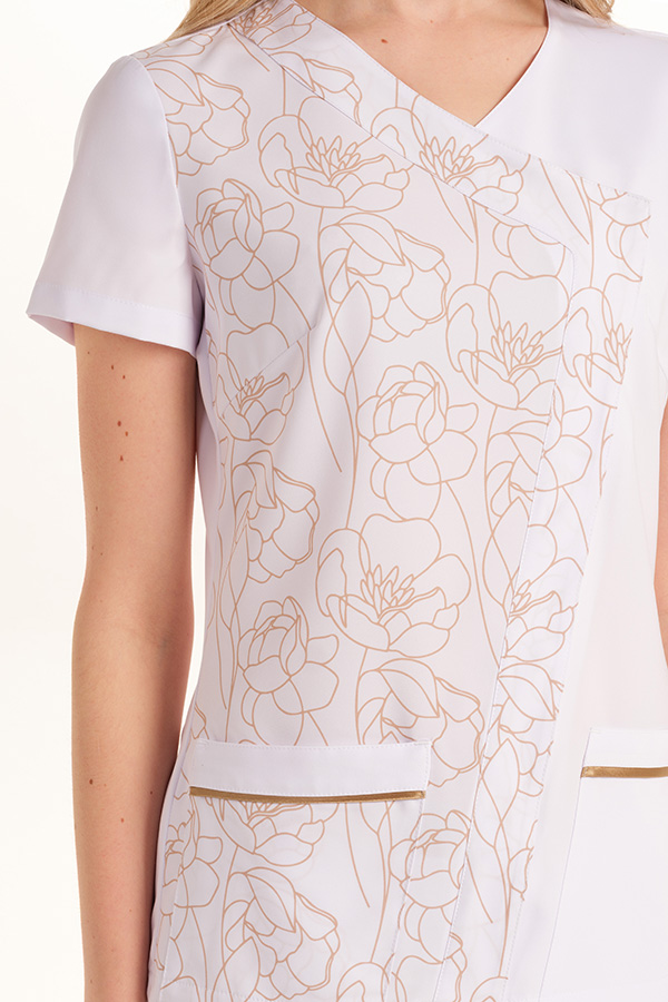 Chaqueta mujer m/c bca estampado flores 2