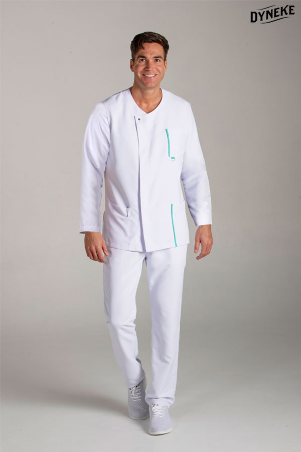 Chaqueta hombre m/l blanca tapeta 1