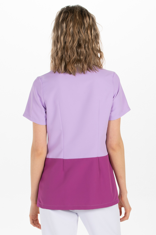 Chaqueta m/c mujer bicolor lila 1