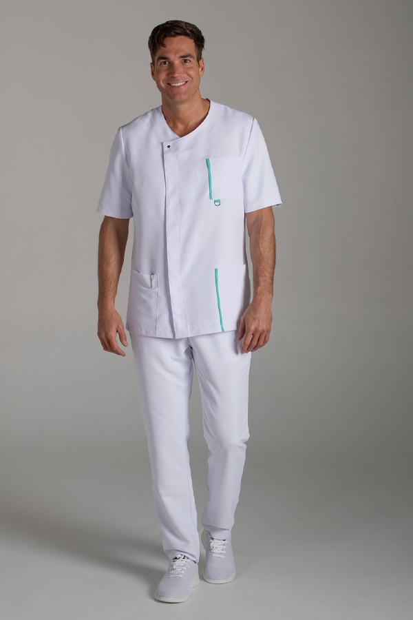 Chaqueta hombre m/c blanca tapeta 2