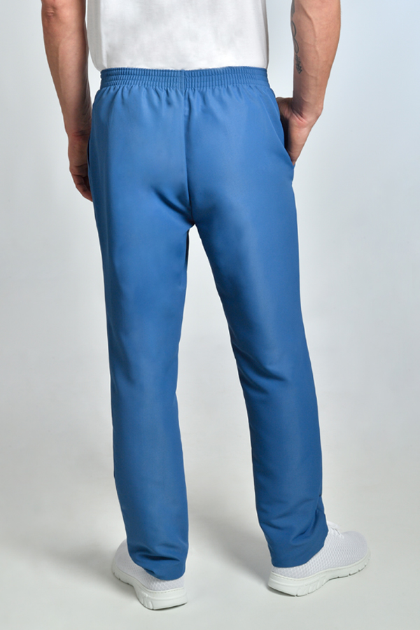 Pantalón microfibra azul con bolsillos 1