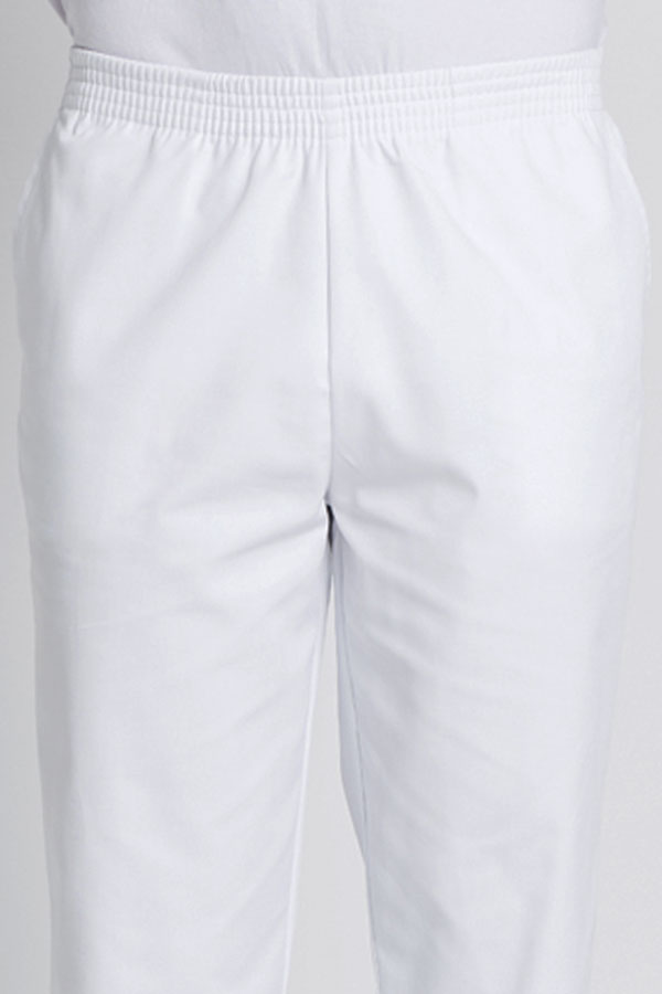 Pantalón microfibra elástica blanco 1