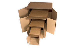 Cajas cartón canal simple