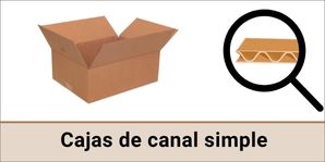 Cajas de Cartón de Canal Simple Ecommerce