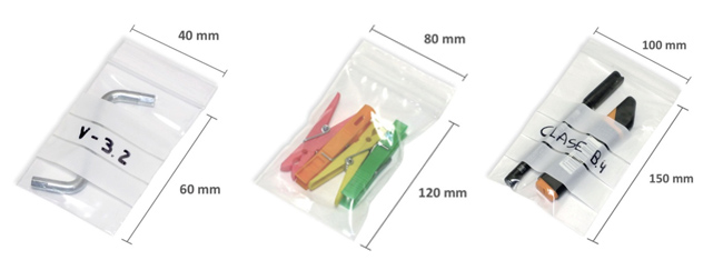 Bolsas Plásticas con Cierre: Así es como debes escoger el tamaño adecuado según tu producto