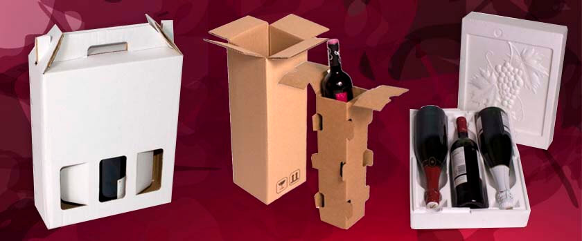  12 botellas de espuma de poliestireno de vino con caja de envío  de cartón : Hogar y Cocina