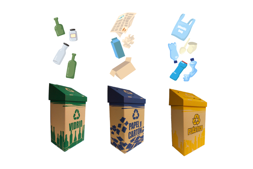 ¿Qué va en cada contenedor de reciclaje? Guía de reciclaje