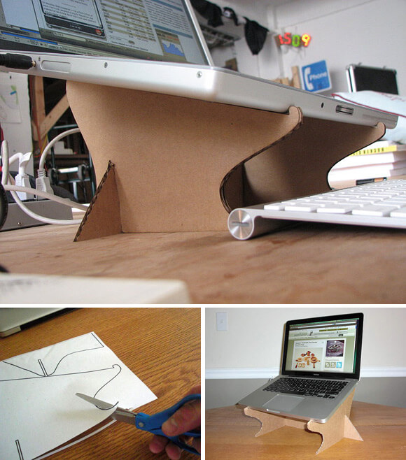 Cómo hacer tu mismo un Soporte para portátil de Cartón