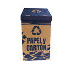 Papelera de cartón para reciclaje de papel