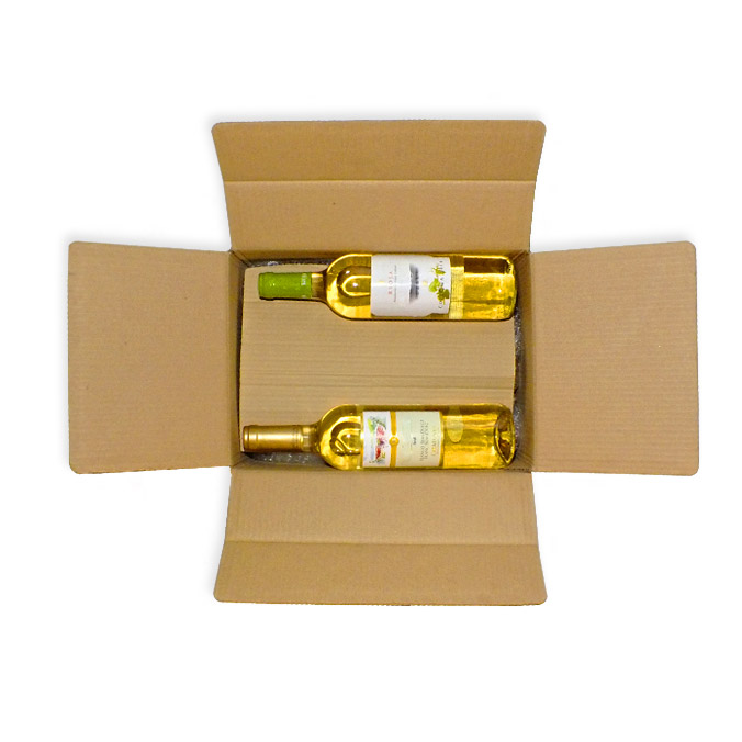 Caja 6 Botellas con Separador, Cajas Envíos