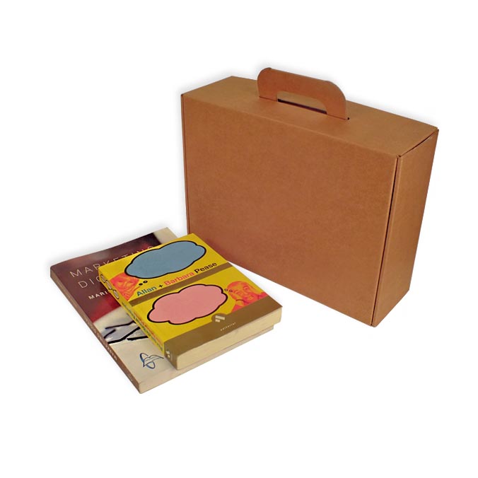 Caja de carton maletin para envios 350x118x255mm