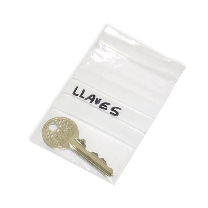 Pack 25 bolsas herméticas con franjas blancas para escribir - Fácil cierre  - Ideal para conservar tus alimentos - 12