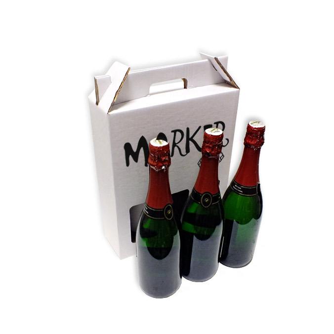 Caja para 3 Botellas Impresa