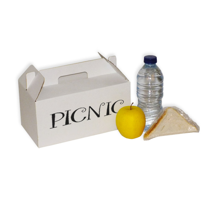 Caja Pícnic Blanca Impresa
