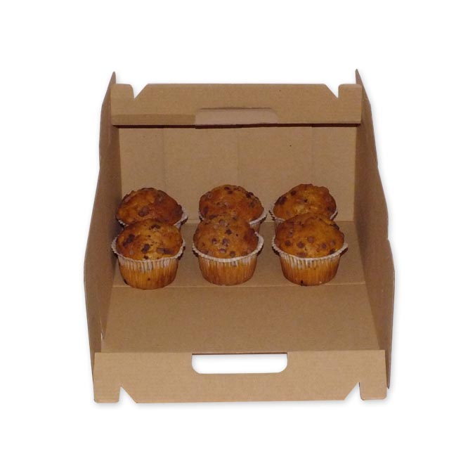 25 STK Cupcake Muffin Box 2   Caja regalo caja de cartón del paquete incluye compresa 