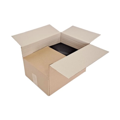 Caja de cartón 32x23x17 cm canal simple marrón