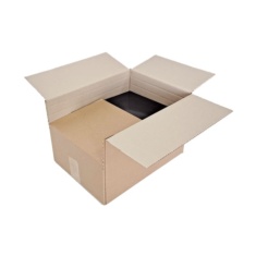 Caja de carton canal simple 350x255x230mm. de altura variable.
