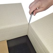 cl-2519|250x190mm 25 Cajas de cartón de altura variable para envíos Cajas para libros Cartón ondulado Marrón 250 x 190 mm hasta 60 mm altura 