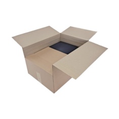 Caja de carton canal simple 460x345x275mm. de altura variable.