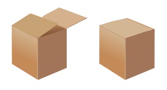 Diferentes tipos de cierre de cajas con cinta adhesiva