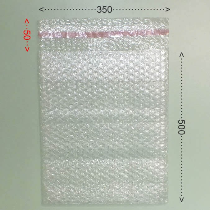Bolsa de burbujas con cierre adhesivo 350x500mm.