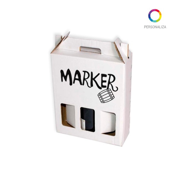 Caja para 3 Botellas Impresa