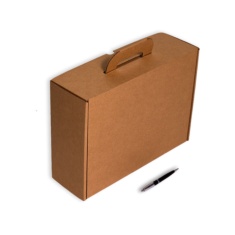 Caja de carton maletin para envios 350x118x255mm
