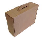 Caja de carton maletin para envios 350x118x255mm