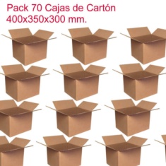 Pack 70 Cajas de Carton Doble 
