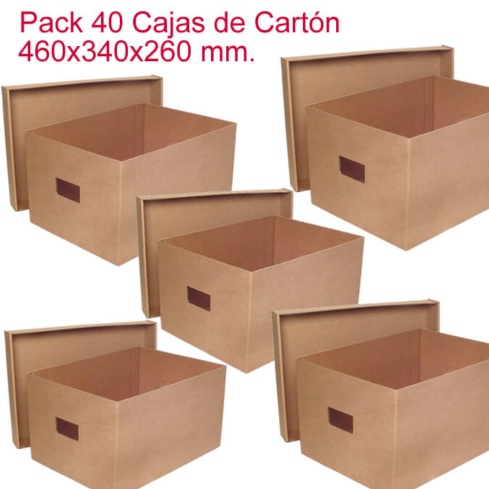 Cajas de cartón 460x340x260mm I Caja de Carton Simple I Dto. Bienvenida