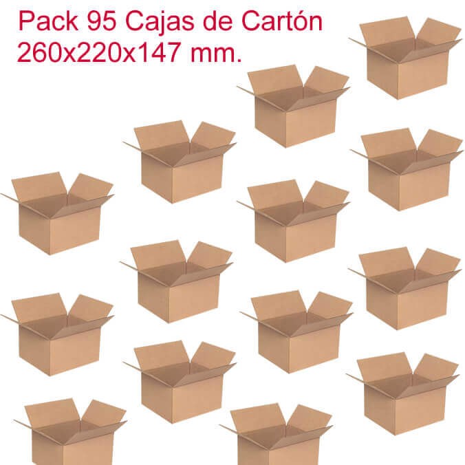 Pack 95 Cajas de | Cajas Mudanzas | Cajadecarton.es