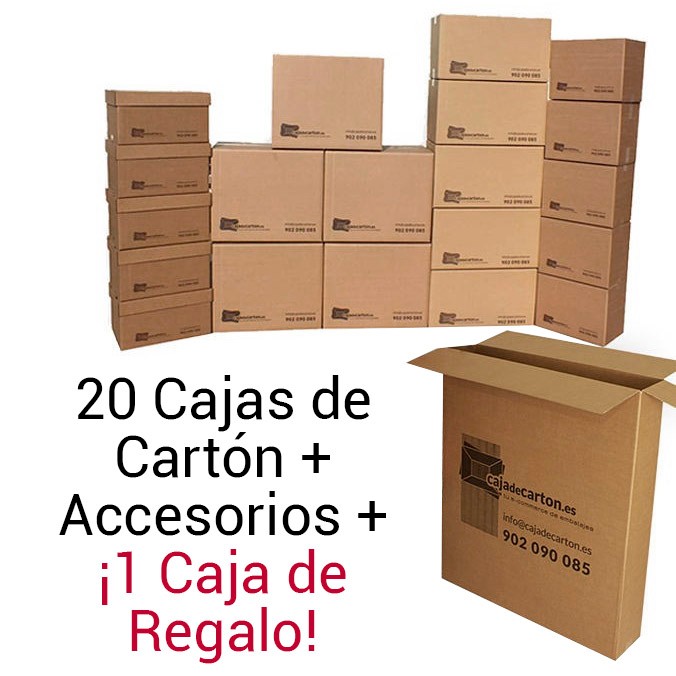 tinta ropa Monasterio Pack Mudanza Mini | Cajas para Mudanzas | Cajadecarton.es