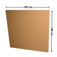 Planchas de Cartón Ondulado 100x100 cm