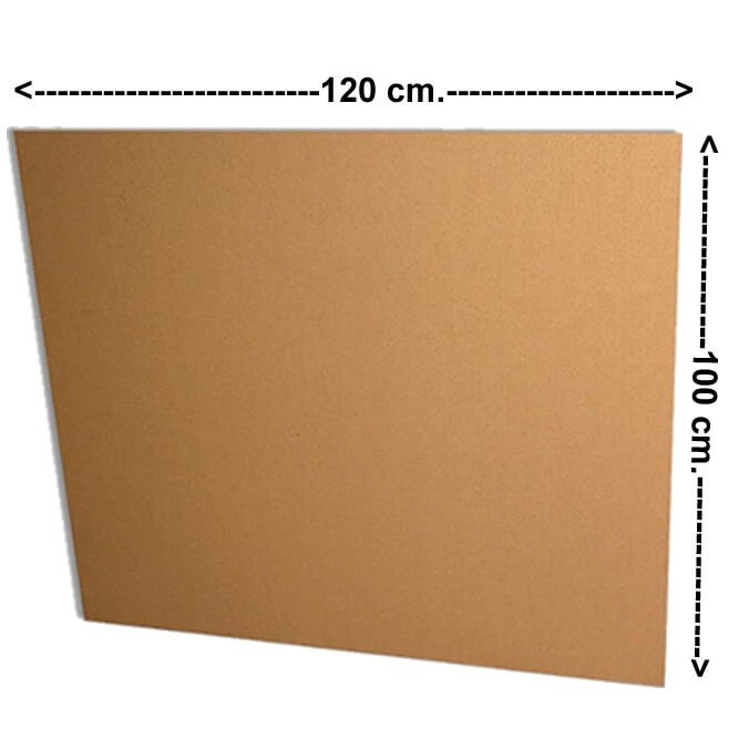 Planchas de Cartón Ondulado 100x120 cm 