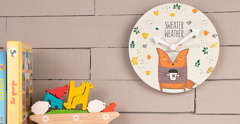 Aprendre cómo hacer un reloj para niños con servilletas y decoupage