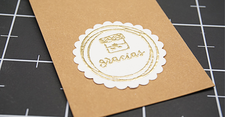 Cómo crear una etiqueta (tag) para el Día de la madre con emboss y sellos