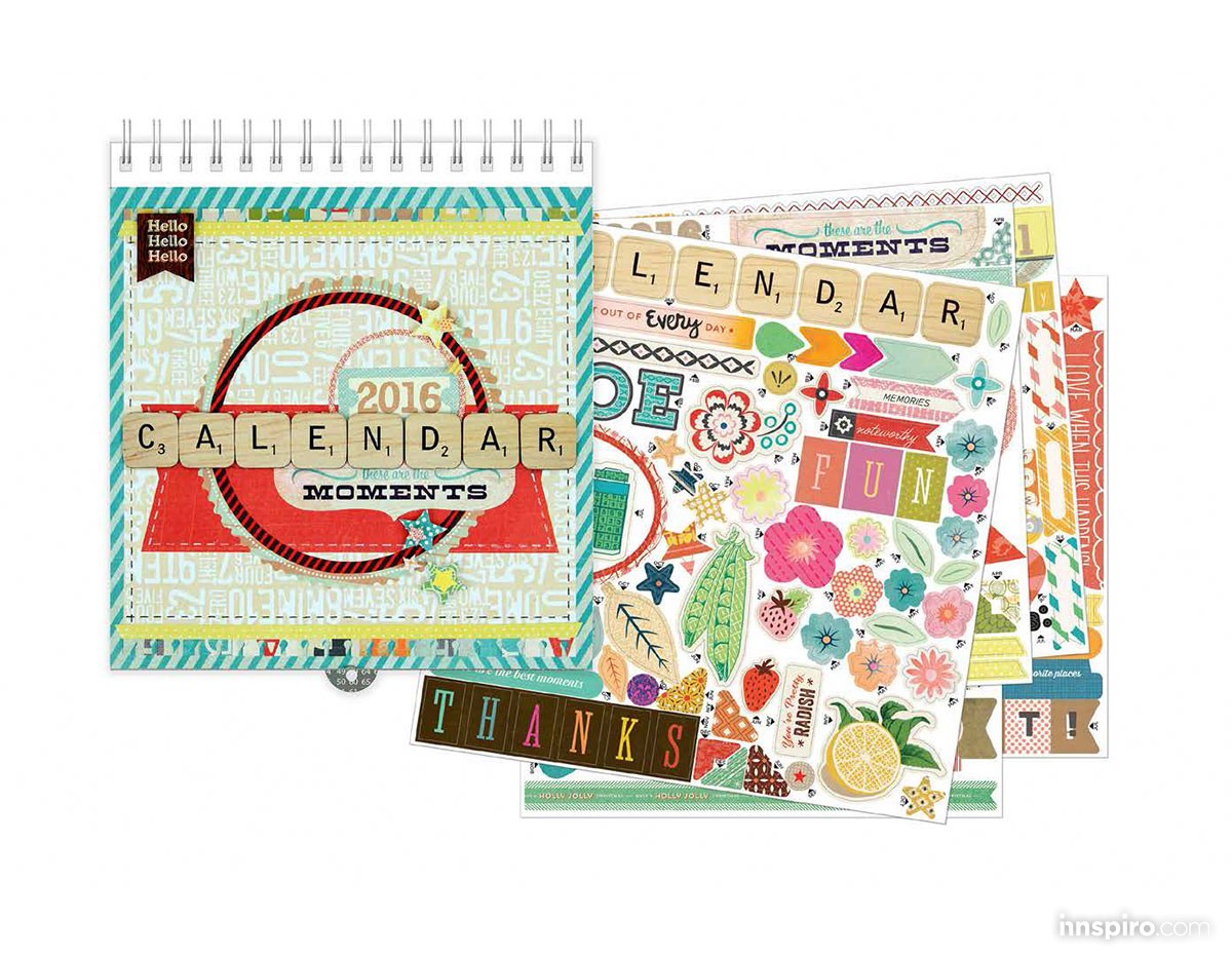 Kit calendario Basic Grey 2016