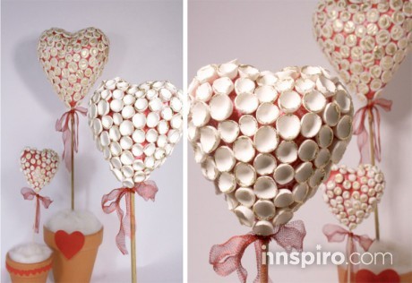 3 Corazones en flor