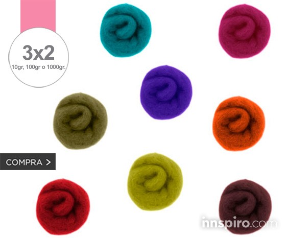 3x2 en todo fieltro de lana natural