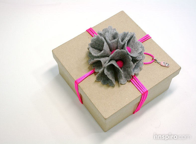 Caja cuadrada Navidad neón