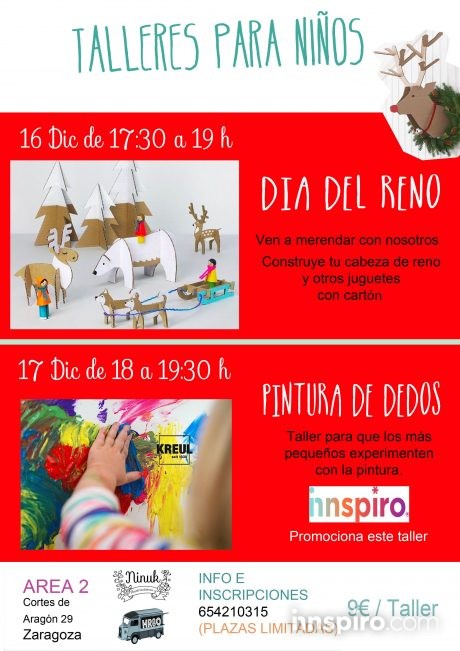Talleres para niños a cargo de Ninuk, en colaboración con Innspiro