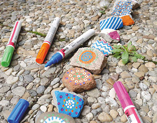 Rotuladores básicos y purpurina