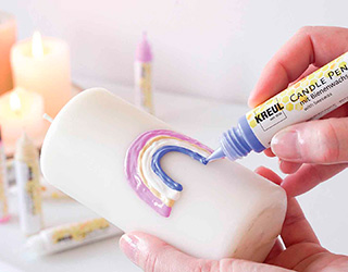 Pintura creación efectos velas