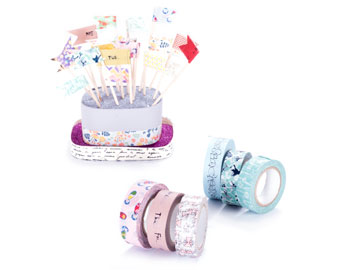 Masking tape y hojas adhesivas