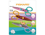 1003846 Set 3 ciseaux pour enfants 4 KIDZORS dentes animaux du zoo designs assortis Fiskars - Article1