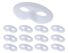 104100 Set 12 antifaces de PVC folcado blanco 17x9 5cm Innspiro - Ítem