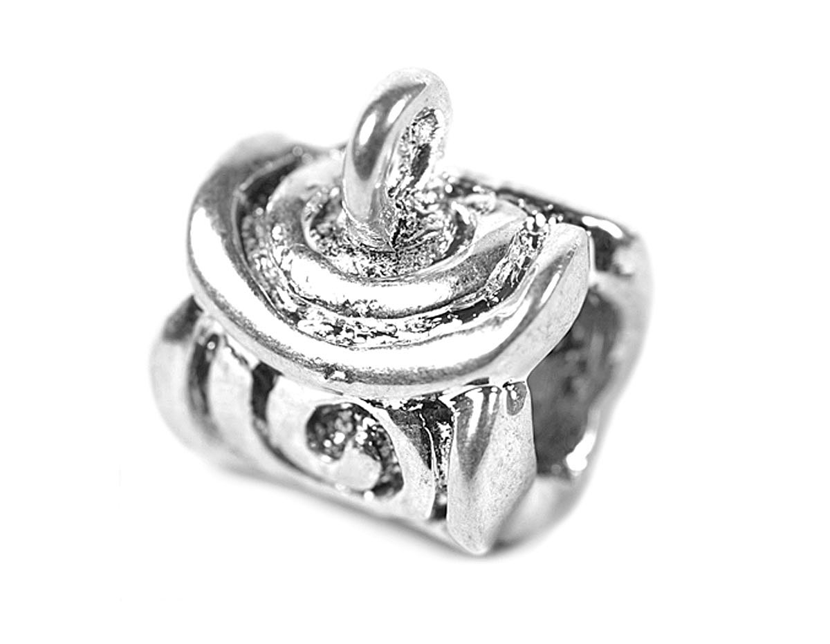 Z11134 11134 Perle metallique avec filet DO-LINE spirale et anneau Innspiro